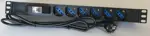 1u PDU with 6 universal sockets + 16A circuit breaker