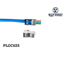 Pass Through plug for CAT.6 FTP 24 cable