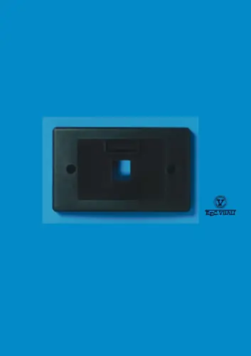 1 port 503 black wall plate