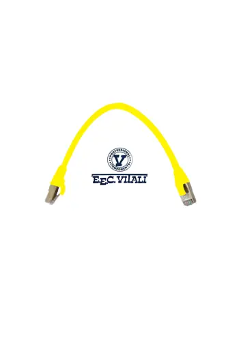 Patch cord S/FTP CAT.6A LSZH MT.0,3 yellow