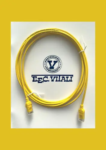 Patch cord UTP Cat.6 slim LSZH MT.3 yellow