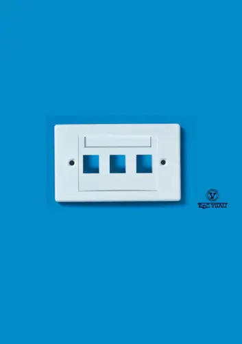 3 port 503 white wall plate