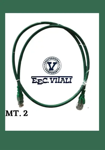 Patch cord U/FTP Cat.6A LSZH Verde MT.2