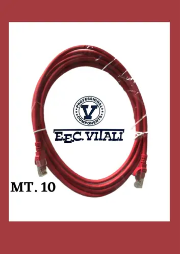 Patch cord U/FTP Cat.6A LSZH Rosso MT.10