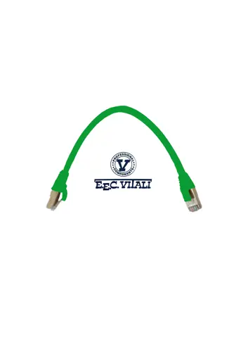 Patch cord S/FTP CAT.6A LSZH MT.0,3 green