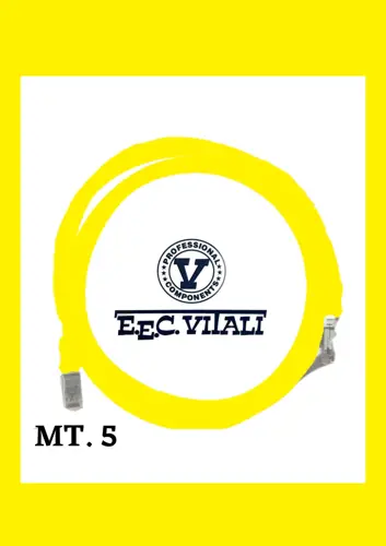 Patch cord UTP Cat.6A LSZH MT.5 yellow