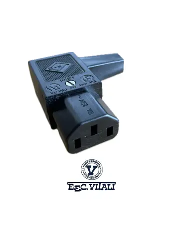 IEC C13 10A 90° socket