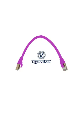 Patch cord S/FTP CAT.6A LSZH MT.0,3 purple