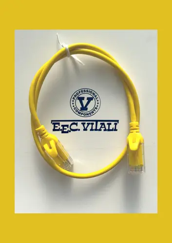 Patch cord UTP Cat.6 slim LSZH MT.0,5 yellow