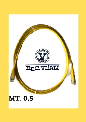 Patch cord FTP Cat.6 MT.0,5 Giallo