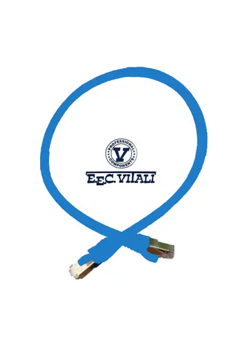 Patch cord S/FTP CAT.6A LSZH MT.0,5 blue