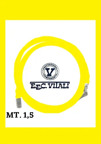 Patch cord UTP Cat.6A LSZH MT.1,5 yellow