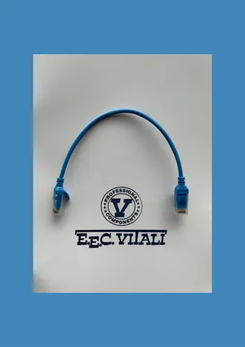 Patch cord UTP Cat.6 slim LSZH MT.0,25 blue