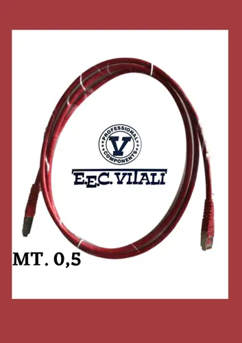 Patch cord FTP Cat.6 MT.0,5 Rosso