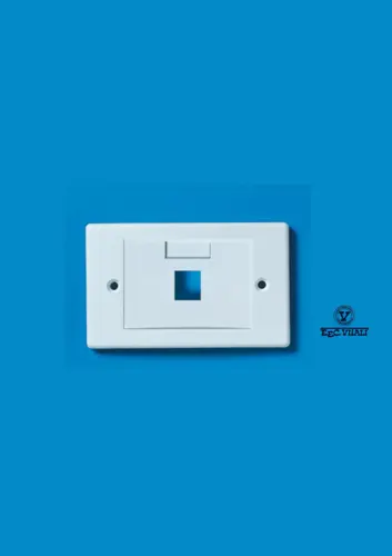 1 port 503 white wall plate