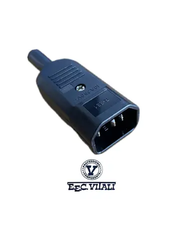 IEC C14 10A straight plug