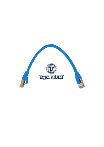 Patch cord S/FTP CAT.6A LSZH MT.0,3 blue