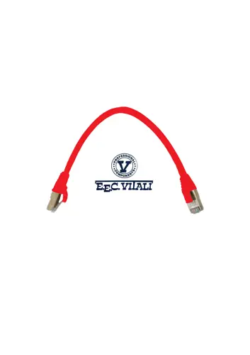 Patch cord S/FTP CAT.6A LSZH MT.0,3 red