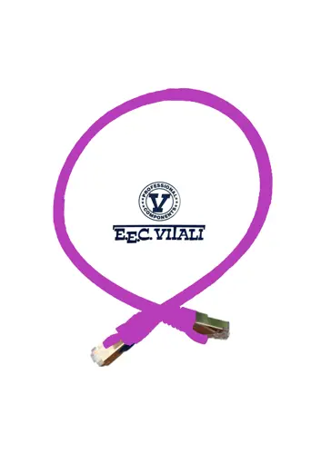 Patch cord S/FTP CAT.6A LSZH MT.0,5 purple