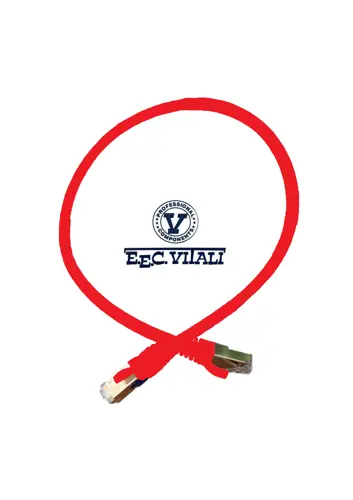 Patch cord S/FTP CAT.6A LSZH MT.0,5 red