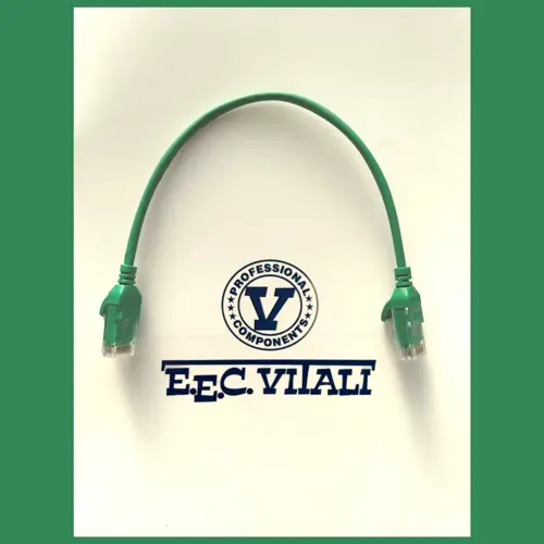 Patch cord UTP Cat.6 slim LSZH MT.0,25 verde