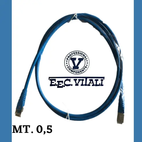 Patch cord FTP Cat.6 MT.0,5 Blu