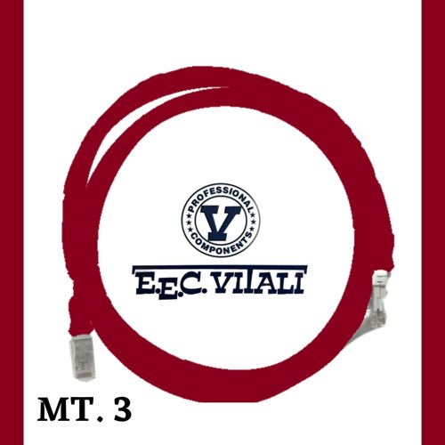 Patch cord UTP Cat.6a MT.3 Guaina LSZH ROSSO