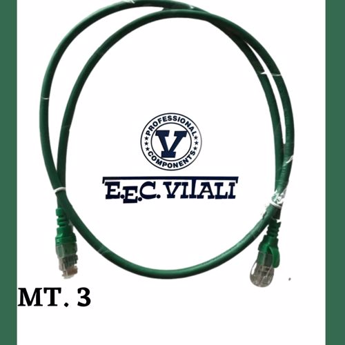 Patch cord U/FTP Cat.6A LSZH Verde MT.3