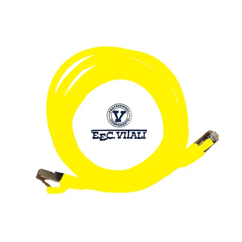 Patch cord S/FTP CAT.6A da MT.5 LSZH giallo