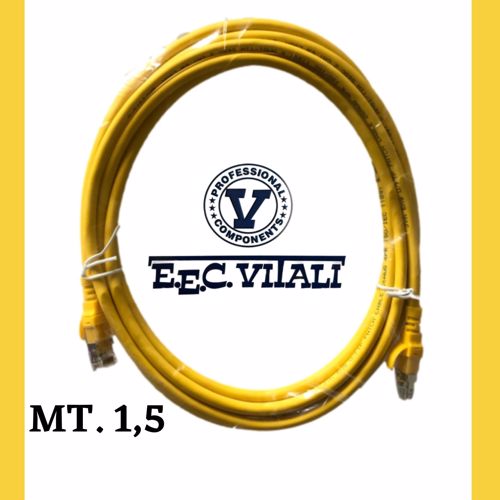 Patch cord U/FTP Cat.6A LSZH Giallo MT.1,5