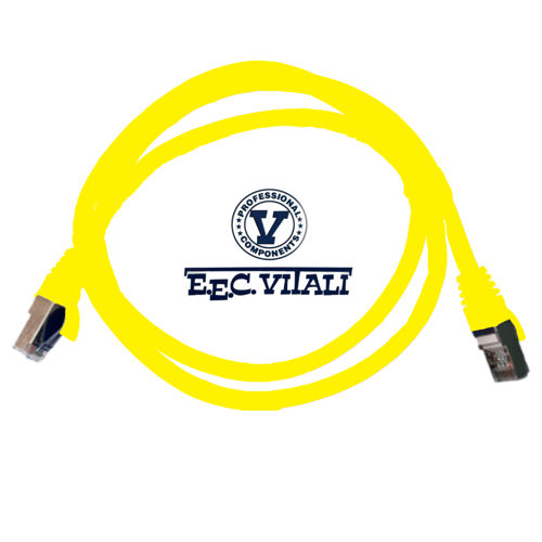 Patch cord S/FTP CAT.6A da MT.1 LSZH giallo