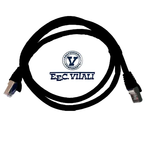 Patch cord S/FTP CAT.6A da MT.1 LSZH nero