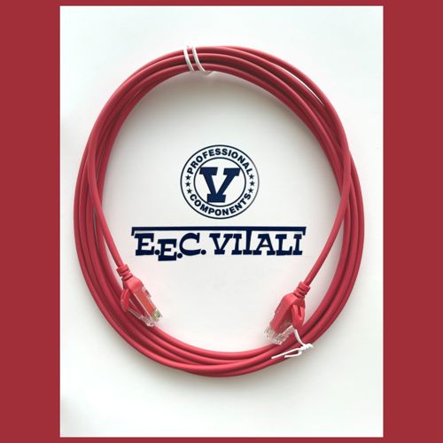 Patch cord UTP Cat.6 slim LSZH MT.5 rosso