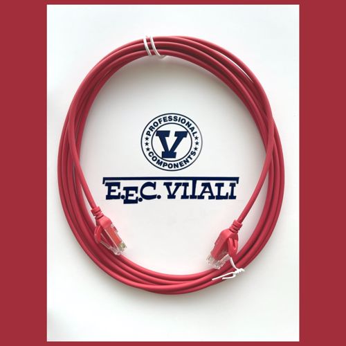 Patch cord UTP Cat.6 slim LSZH MT.3 rosso