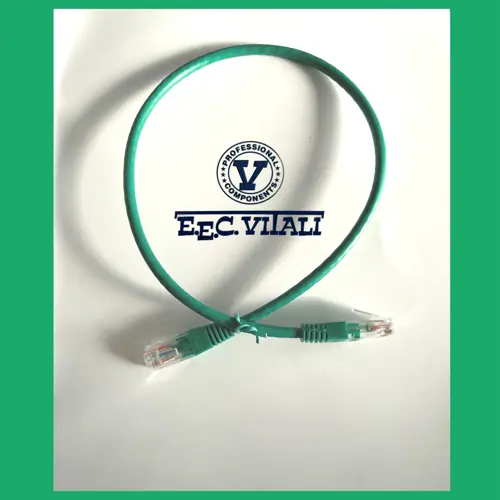 Patch cord UTP Cat.6 - Non schermati / Verde MT.0,5