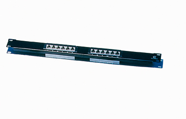 Patch panel 24  RJ45 Cat.5e 1u