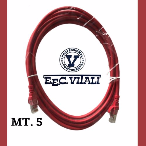 Patch cord U/FTP Cat.6A LSZH Rosso MT.5