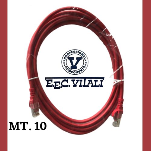 Patch cord U/FTP Cat.6A LSZH Rosso MT.10