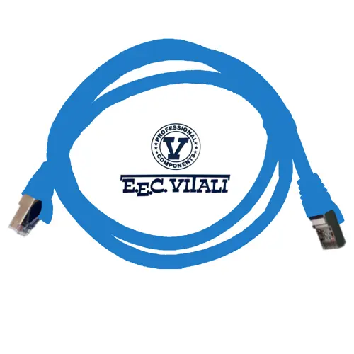 Patch cord S/FTP CAT.6A da MT.1 LSZH blu