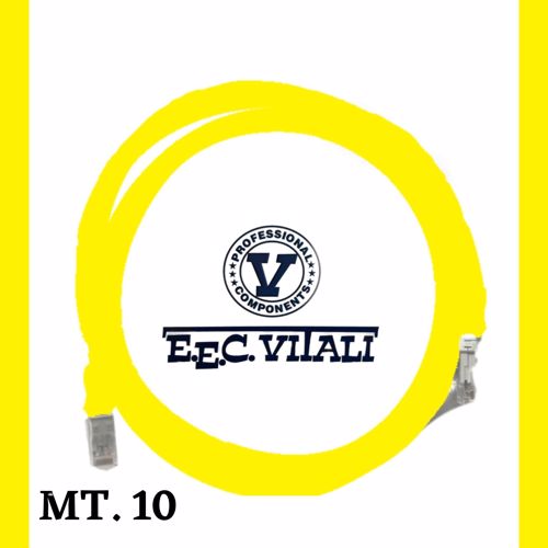 Patch cord UTP Cat.6a MT.10 Guaina LSZH GIALLO