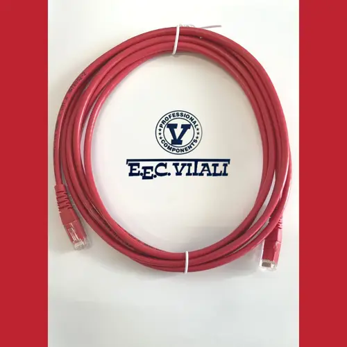 Patch cord UTP Cat.6 - Non schermati / Rosso MT.3