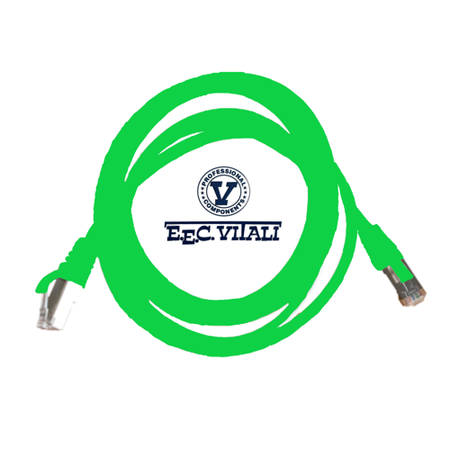 Patch cord S/FTP CAT.6A da MT.2 LSZH verde