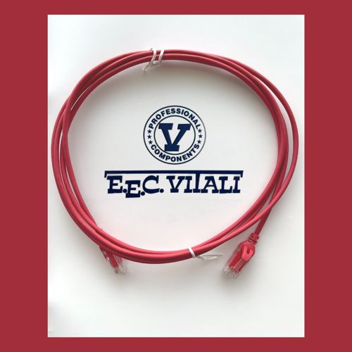 Patch cord UTP Cat.6 slim LSZH MT.2 rosso