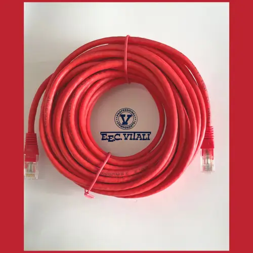 Patch cord UTP Cat.6 - Non schermati / Rosso MT.10