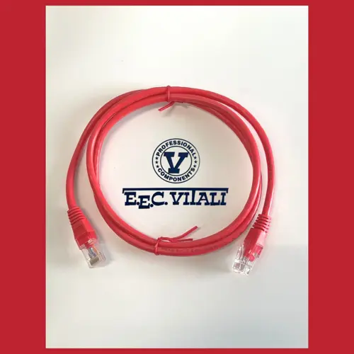 Patch cord UTP Cat.6 - Non schermati / Rosso MT.1