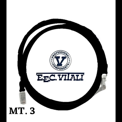 Patch cord UTP Cat.6a MT.3 Guaina LSZH NERO