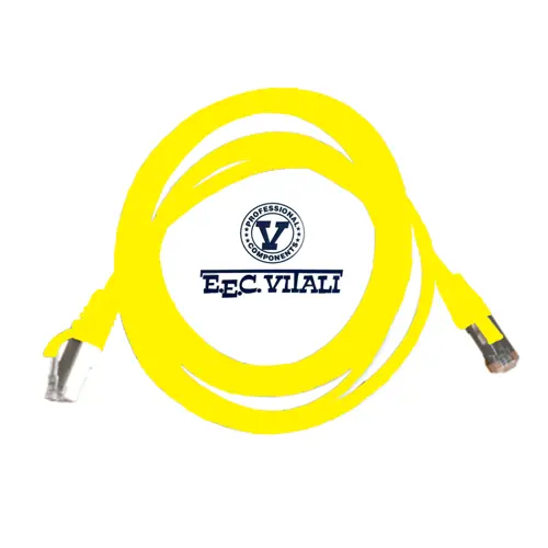 Patch cord S/FTP CAT.6A da MT.2 LSZH giallo