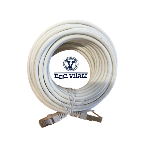 Patch cord S/FTP CAT.6A da MT.10 LSZH bianco