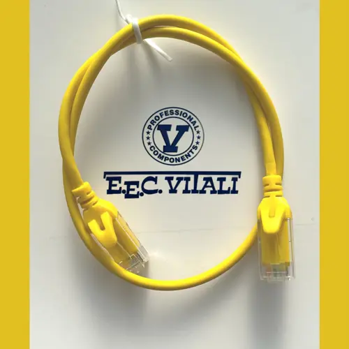 Patch cord UTP Cat.6 slim LSZH MT.0,5 giallo