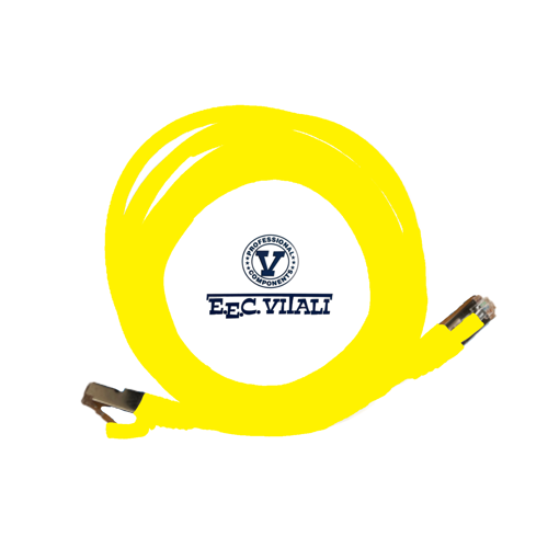 Patch cord S/FTP CAT.6A da MT.7 LSZH giallo